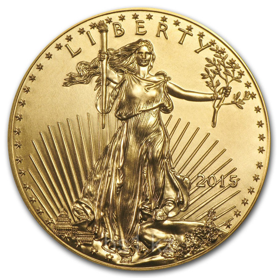 2015 1 oz Gold American Eagle BU - фото 1 - id-p56511515