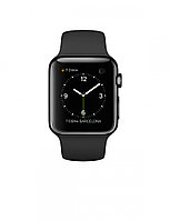 Apple Watch 38 мм, спортивный ремешок (Черный)