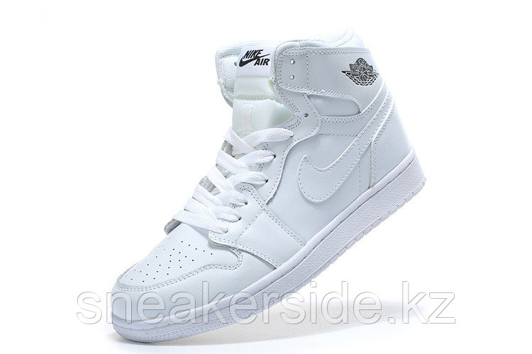 Кожаные кроссовки Air Jordan 1 Retro "All White" (36-46) - фото 6 - id-p56516614