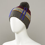 Dutch Textured Jacquard Hat With Pom, фото 3