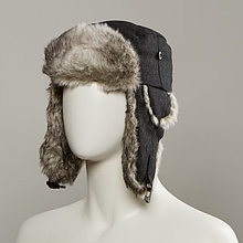 Dylon Trapper Hat With Faux Fur Lining