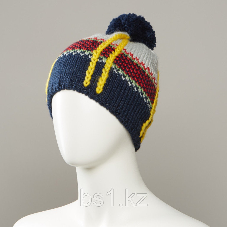 Dutch Textured Jacquard Hat With Pom - фото 1 - id-p56512519