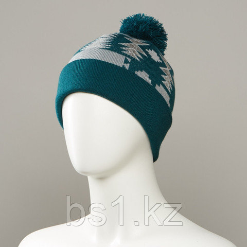 Major Jacquard Cuff Hat With Pom - фото 2 - id-p56508456