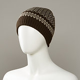 Floor Jacquard Cuff Knit Hat, фото 2