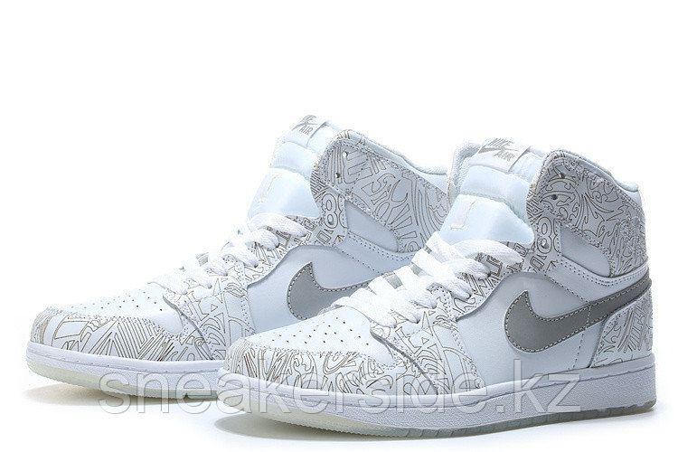 Кожаные кроссовки Air Jordan 1 Retro "Laser" (40-46), фото 1