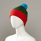 Brave Cuffed Knit Hat With Pom, фото 2