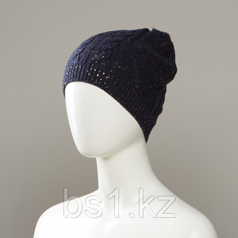 Cell Bejeweled Textured Knit Hat