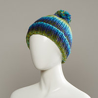 Ditto Space Dyed Yarn Knit Hat With Pom