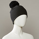 Effort Textured Knit Hat With Pom, фото 2