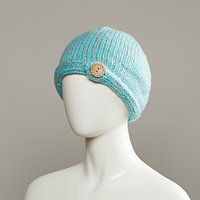Galaxy Knit Hat With Button