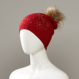 Jiae Bejeweled Knit Pom Hat, фото 2