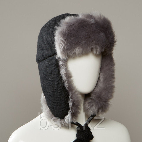 Kalis Textured Trapper Hat With Faux Fur Lining