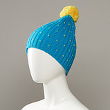 Cavern Speckled Textured Knit Hat With Pom, фото 2