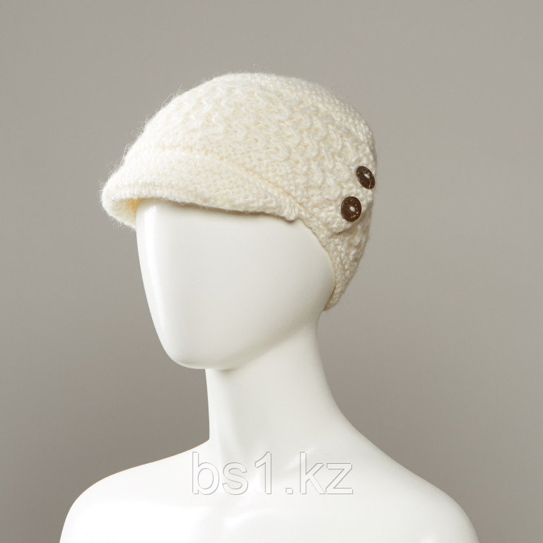 Hone Textured Soft Brimmed Visor Hat With Buttons