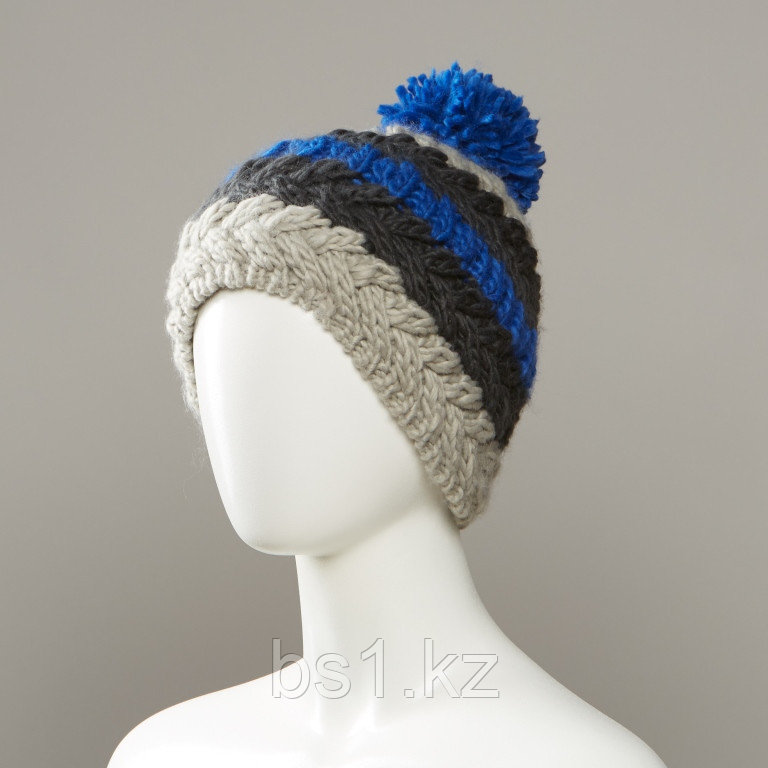 Holiday Stripe Textured Knit Hat With Pom - фото 3 - id-p56508585
