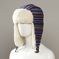 Layton Tribal Design Trapper With Faux Fur Lining