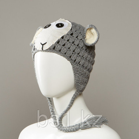 Portal Knit Animal Hat With Full Fleece Lining And Tassles - фото 2 - id-p56508593