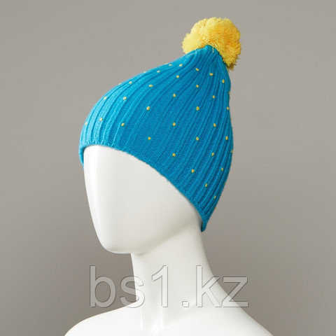Cavern Speckled Textured Knit Hat With Pom - фото 3 - id-p56512657