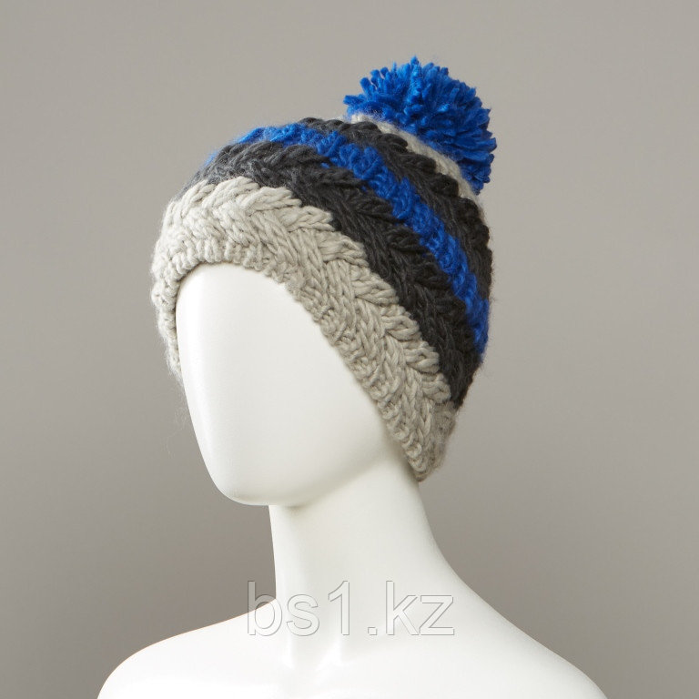 Holiday Stripe Textured Knit Hat With Pom - фото 3 - id-p56512666