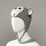 Portal Knit Animal Hat With Full Fleece Lining And Tassles, фото 2