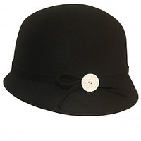 Cute As A Button Retro Ladies Cloche Wool Hat