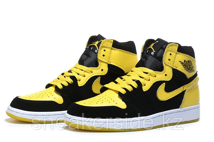 Кожаные кроссовки Air Jordan 1 Retro "Bruce Lee" (40-46) - фото 1 - id-p56516839