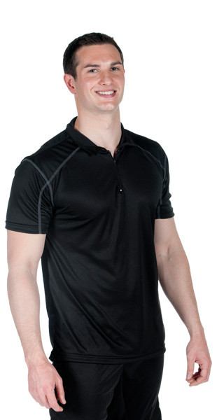 Microtech Loose Fit 1/4 Zip Polo Shirt - фото 1 - id-p56508831