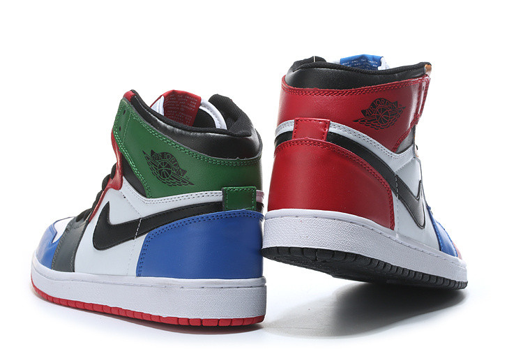 Кожаные кроссовки Air Jordan 1 Retro "Multicolor" (36-46) - фото 6 - id-p56517858