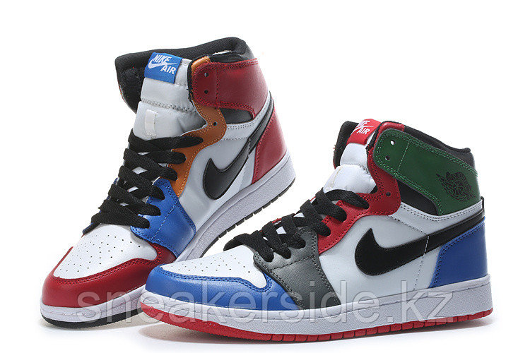 Кожаные кроссовки Air Jordan 1 Retro "Multicolor" (36-46) - фото 3 - id-p56517858