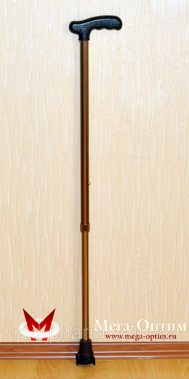 Телескопическая трость с пластиковой ручкой ручкой и УПС "Антилед"