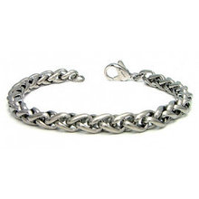 Titanium 7MM Wheat Link Bracelet