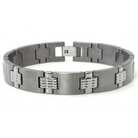 Titanium Men's Bracelet w/ Mesh Designs - фото 1 - id-p56509479