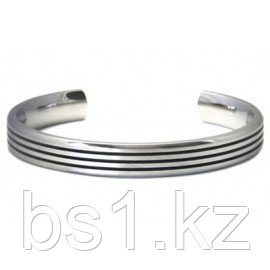 Titanium 10MM Cuff Bangle w/ 3 Lines