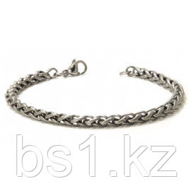 Titanium 4MM Wheat Link Bracelet