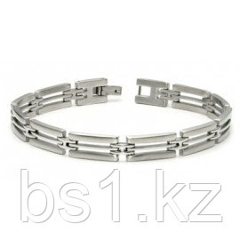 Stainless Steel Two Tone Triple-Link Bracelet