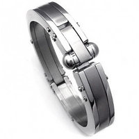 Royce Stainless Steel Mechanic Men's Cuff Bracelet