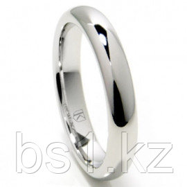 Titanium 4mm High Polish Dome Wedding Band Ring