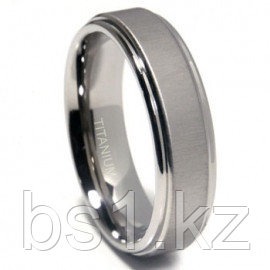 Titanium 7mm Satin Finish Round Edges Wedding Band Ring