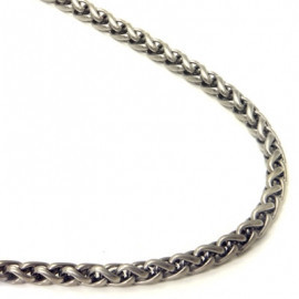 Titanium 4MM Wheat Link Necklace Chain - фото 1 - id-p56513881
