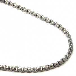 Titanium 4MM Box Link Necklace Chain - фото 1 - id-p56513884