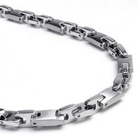 FIRMATO Stainless Steel Men's Link Necklace Chain