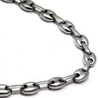 Цепочки титановые Titanium Men's 5MM Gucci Link Necklace Chain