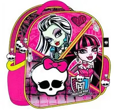 Рюкзак Monster High розовый с черепом