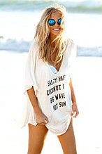 Cheeky Letter Print Summer Cover up