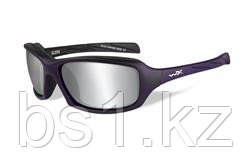 SLEEK GREY SILVER FLASH LENS/MATTE VIOLET FRAME