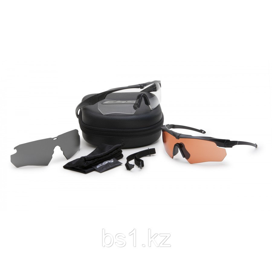 Очки стрелковые ESS Crossbow Suppressor 2X+ Deluxe Eyeshield Kit (Clear, Copper, Smoke Gray lens) - фото 1 - id-p56514463