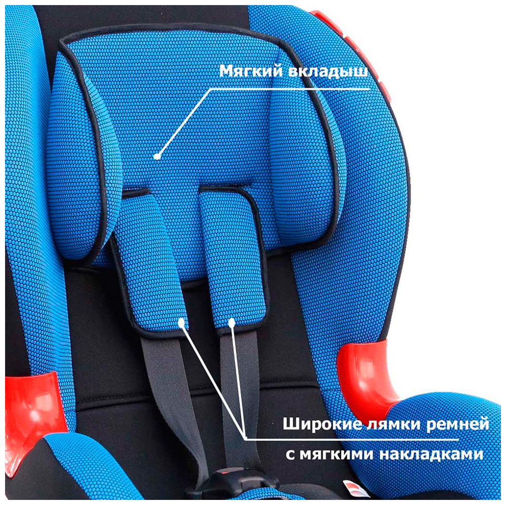 Детское автомобильное кресло SIGER "Кокон ISOFIX" синий - 00 87898 - фото 5 - id-p56549428