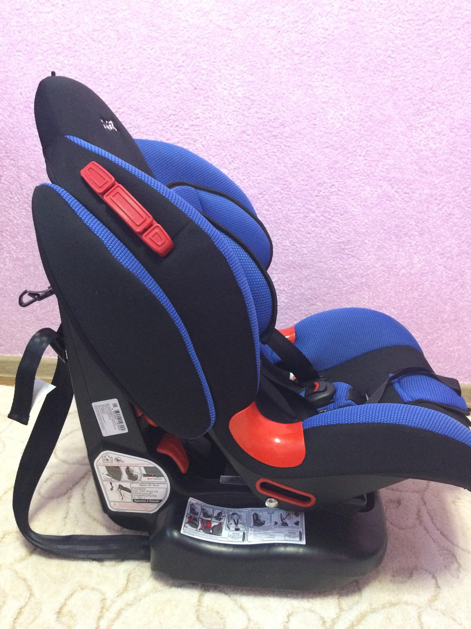 Детское автомобильное кресло SIGER "Кокон ISOFIX" синий - 00 87898 - фото 6 - id-p56549428