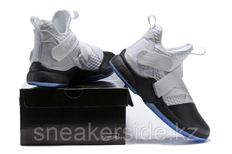 Кроссовки Nikе Lebron Zoom Soldier 12 (XII) "Grey/ Black" (40-46) - фото 6 - id-p56549542