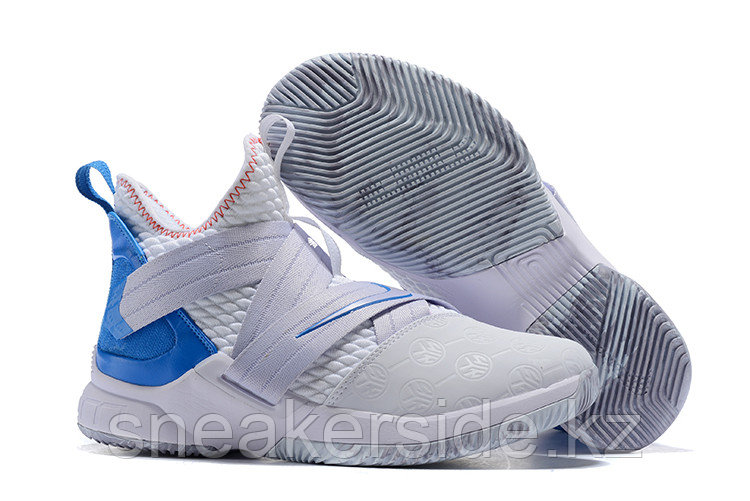 Кроссовки Nikе Lebron Zoom Soldier 12 (XII) "White/ Blue" (40-46) - фото 1 - id-p56549606